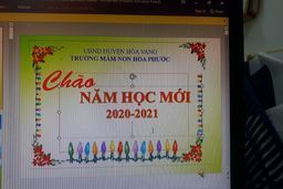 Chào mừng năm học mới Mầm non Hòa Phước