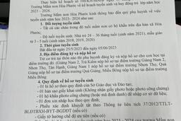 Thông báo Tuyển sinh và huy động trẻ ra trường lớp năm học 2022-2023